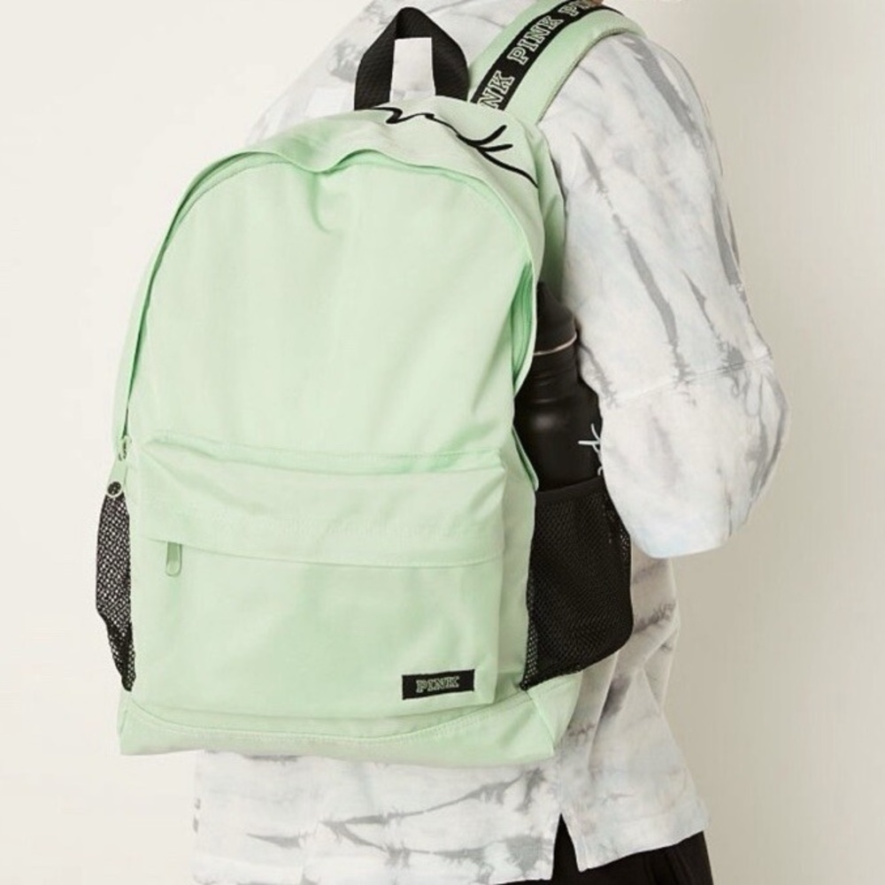 NEW VICTORIA’S SECRET BASICS LIGHT GREEN BACKPACK
